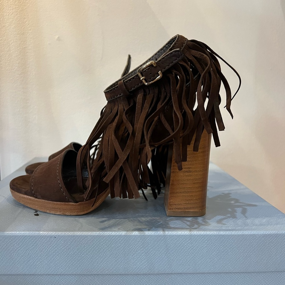 prada tassel heels